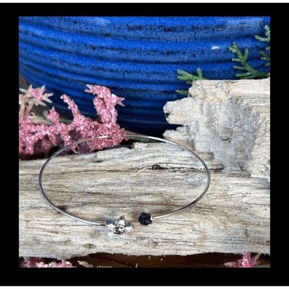 Ice Blossom Bracelet Swarovski Crystals Statement Bracelet - Picture 8 of 11